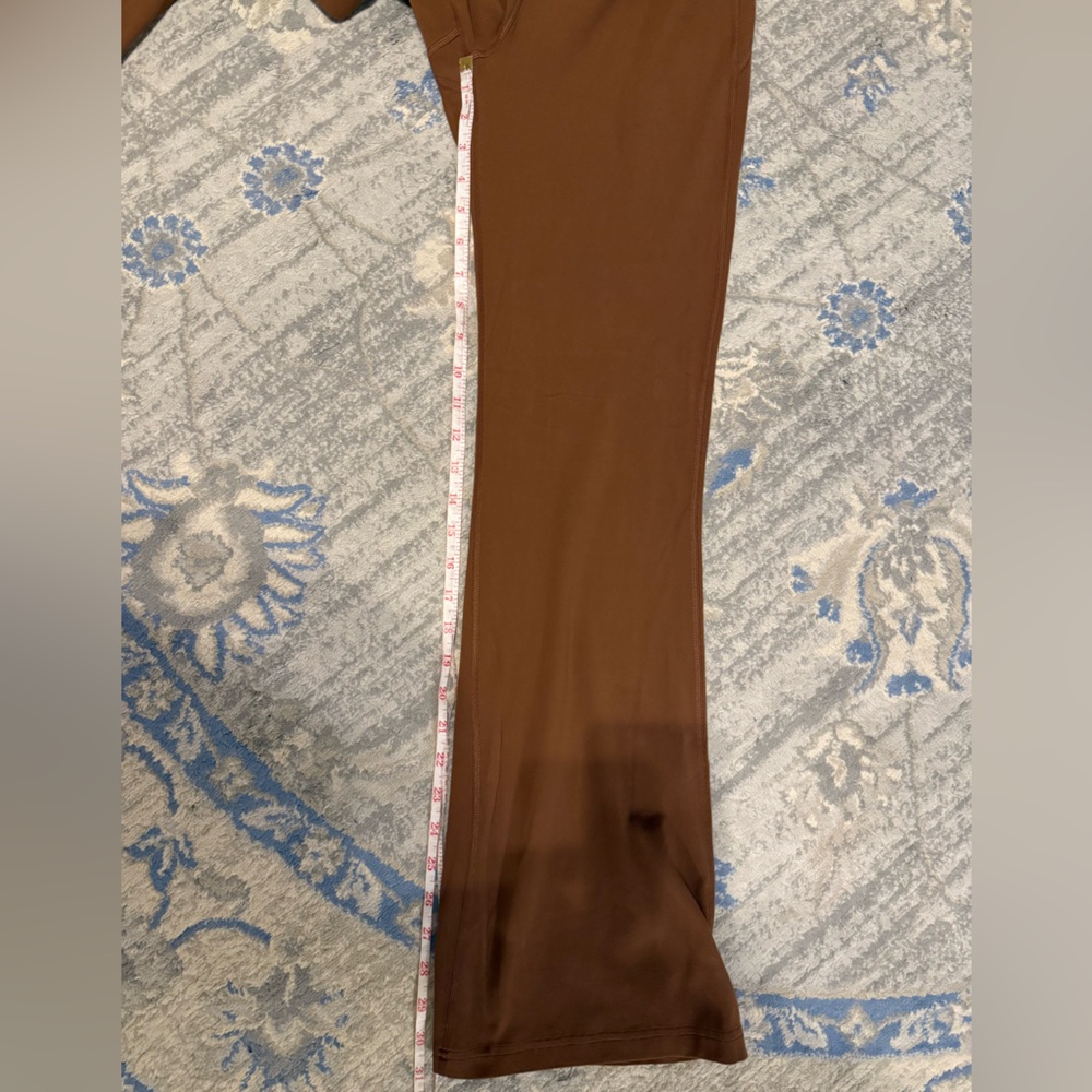 Lululemon Groove Super-High-Rise Flared Pant *Nulu Roasted Brown - Picture 8 of 14
